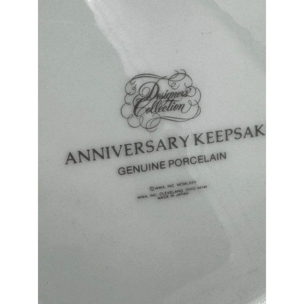Designers Collection Anniversary Genuine Porcelain‎ Plate - Parents Anniversary